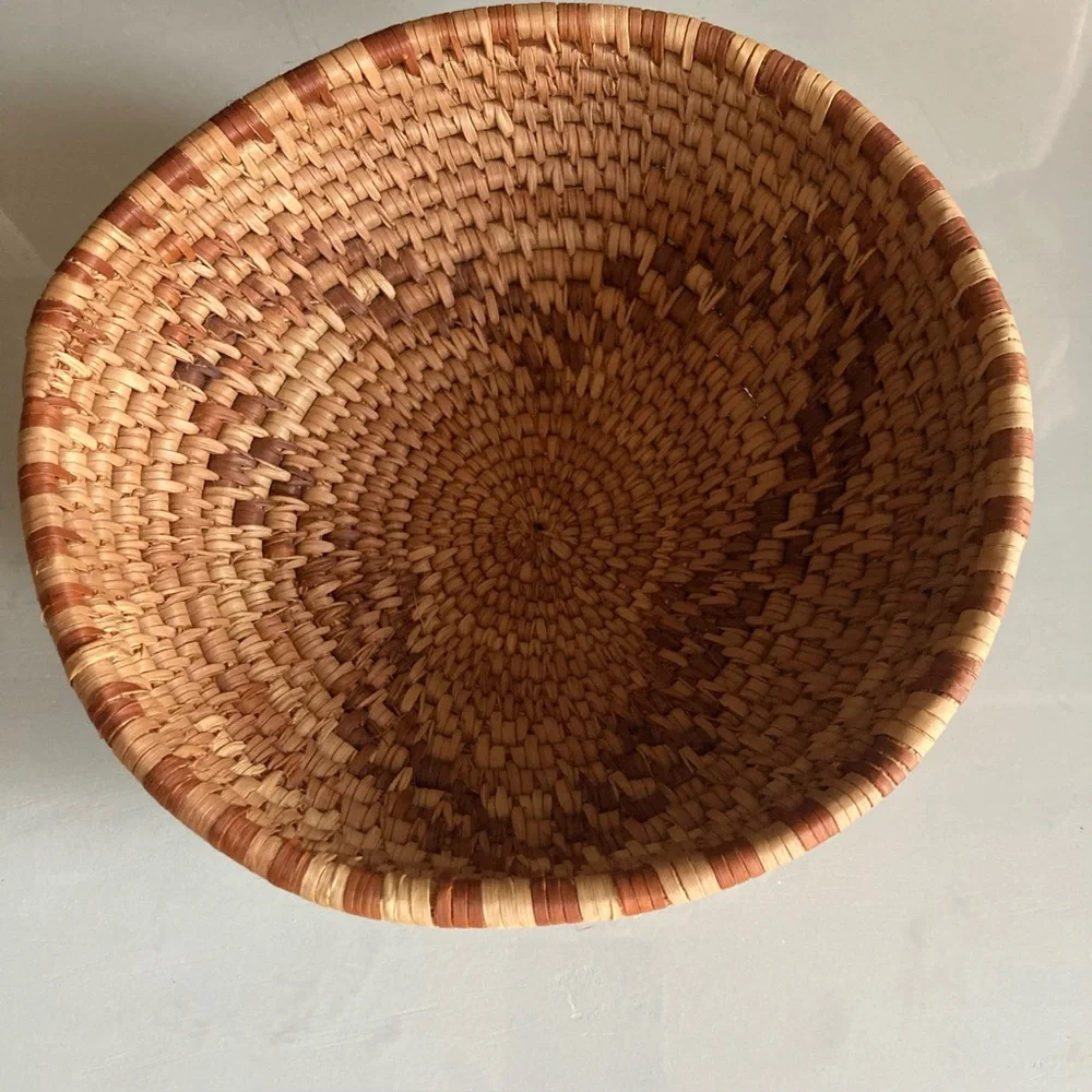 Handcrafted Brown Woven Basket